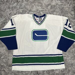Vancouver Canucks CCM XXL Throwback White  JerseY Stan Smyl #12